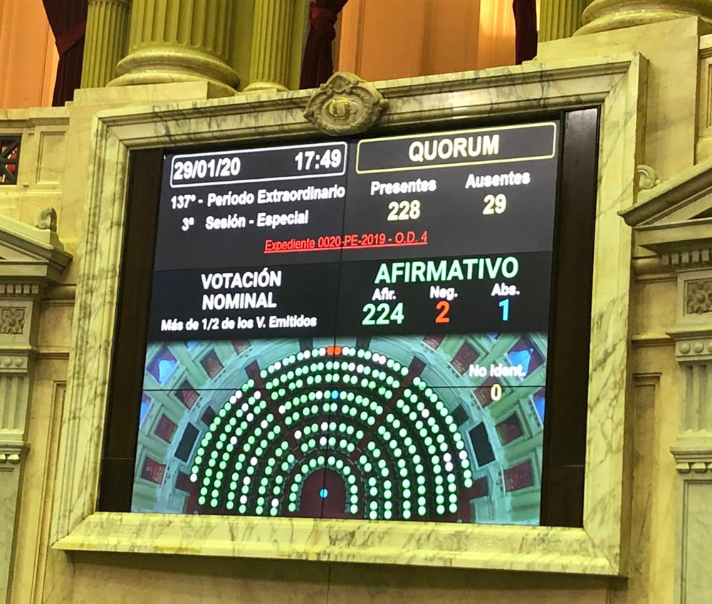 Media sanción clave por la deuda