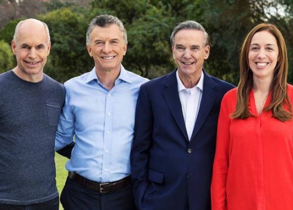 Macri, Pichetto, Vidal y Rodriguez Larreta