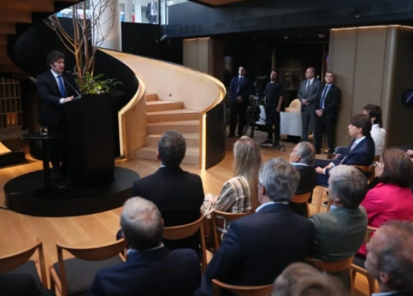 Javier Milei en Corporación América