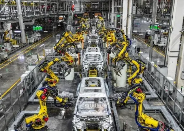 Fábrica de autos en China