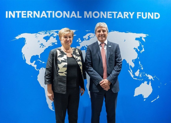 Kristalina Georgieva con Luis Caputo