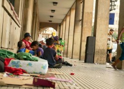 Familia en situacion de calle