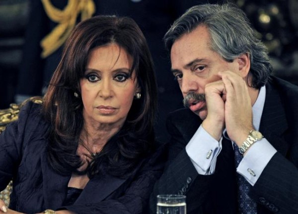 Cristina Fernandez de Kirchner junto a Alberto Fernandez