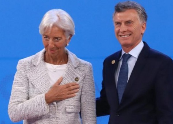 Lagarde con Macri