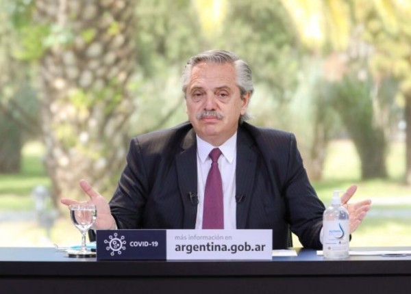 Alberto Fernández en Olivos