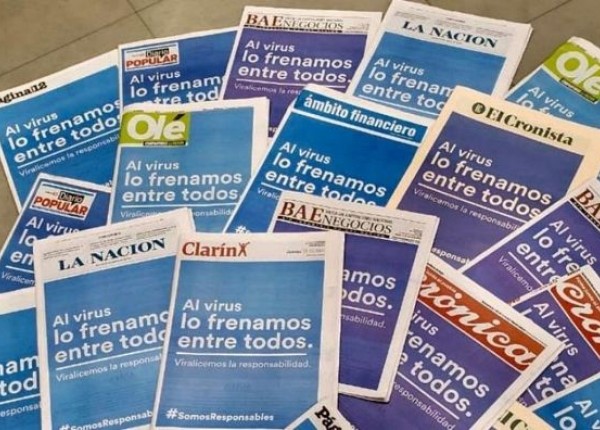 Portadas diarios Al virus lo frenamos entre todos