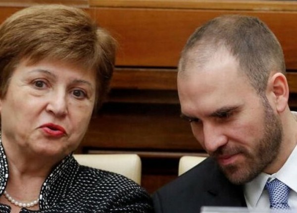 Martín Guzman con Georgieva