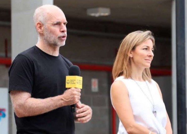 Horacio Rodríguez Larreta y Soledad Acuña