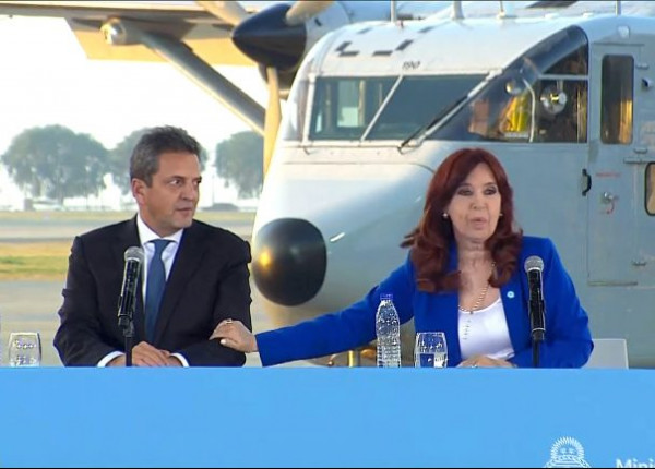 Sergio Massa con Cristina Fernández de Kirchner