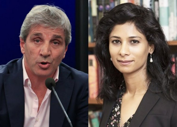 Luis Caputo y Gita Gopinath