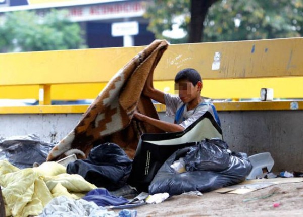 Joven en situacion de calle