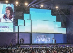 Cristina Fernández de Kirchner en el Acto por el Día de la Militancia