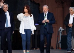 Alberto Fernández, Cristina Fernández de Kirchner, Lula da Silva y Pepe Mujica